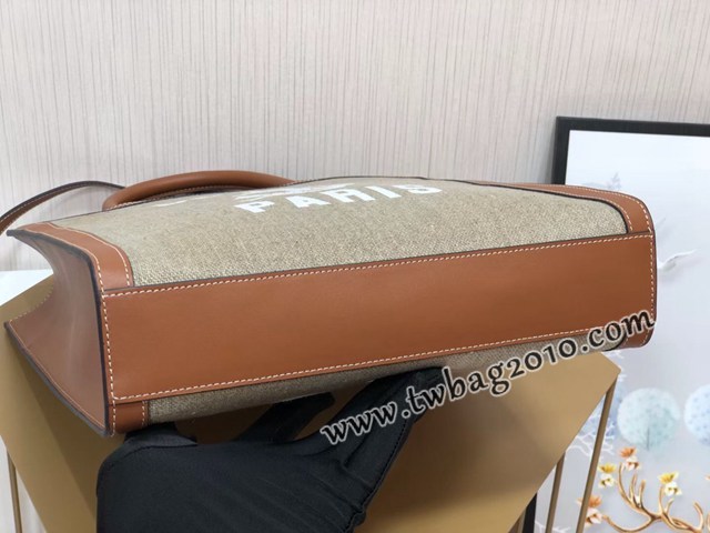 Celine專櫃2023新款單肩斜挎手拎托特包 192082 賽琳CABAS小號購物袋豎款手袋 sldj2216